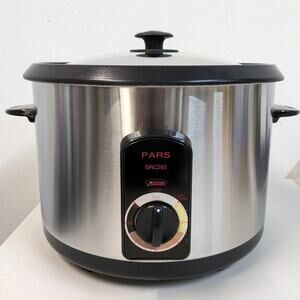 Pars Automatic Persian Rice Cooker Tahdig Rice Maker-Stainless-20 Cup-USED-M93